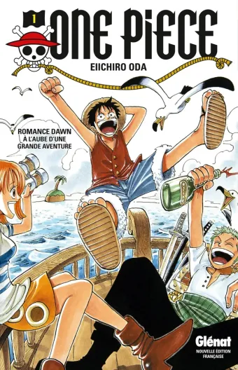Couverture du manga One Piece – Édition originale Tome 1, « À l'aube d'une grande aventure »