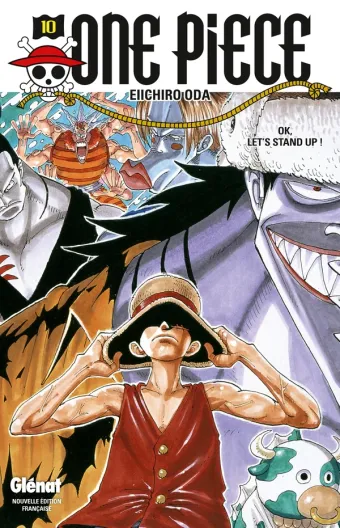 Couverture du manga One Piece – Édition originale Tome 10, « OK, Let's STAND UP ! »