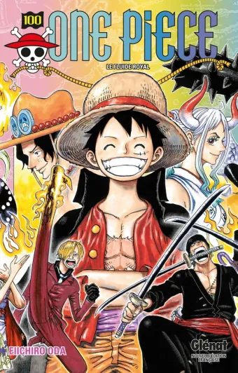 Couverture du manga One Piece – Édition originale Tome 100, « Le fluide royal »