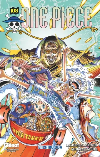 Couverture du manga One Piece – Édition originale Tome 108, « Un monde dans lequel mieux vaut mourir »