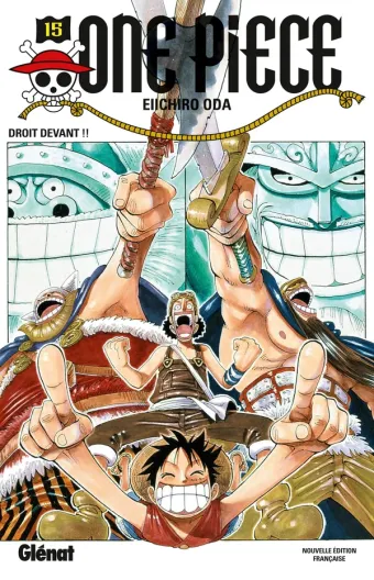 Couverture du manga One Piece – Édition originale Tome 15, « Droit devant !! »