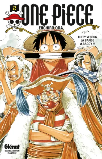 Couverture du manga One Piece – Édition originale Tome 2, « Luffy versus la bande à Baggy !! »