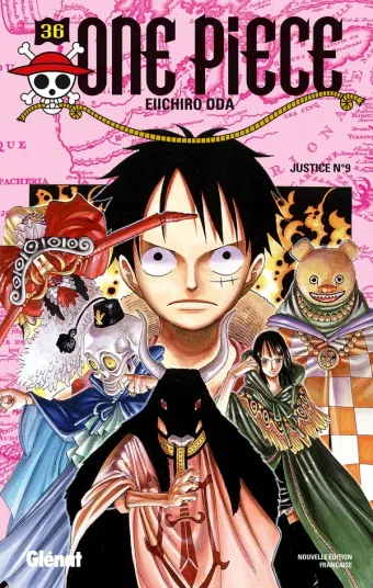 Couverture du manga One Piece – Édition originale Tome 36, « Justice n°9 »