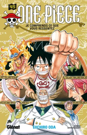 Couverture du manga One Piece – Édition originale Tome 45, « Je comprends ce que vous ressentez »