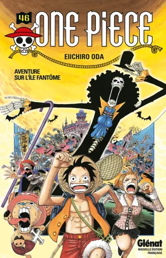 Couverture du manga One Piece – Édition originale Tome 46, « Aventure sur l'île fantôme »