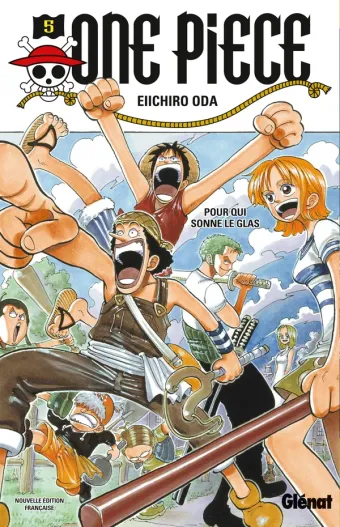 Couverture du manga One Piece – Édition originale Tome 5, « Pour qui sonne le glas »