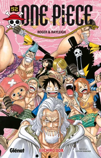 Couverture du manga One Piece – Édition originale Tome 52, « Roger & Rayleigh »