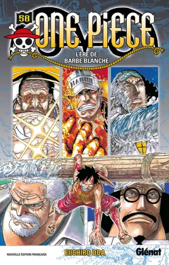 Couverture du manga One Piece – Édition originale Tome 58, « L'ère de Barbe blanche »