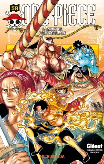 Couverture du manga One Piece – Édition originale Tome 59, « La mort de Portgas D. Ace »
