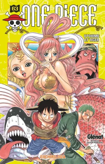 Couverture du manga One Piece – Édition originale Tome 63, « Otohime et Tiger »