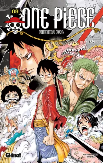 Couverture du manga One Piece – Édition originale Tome 69, « Sad »