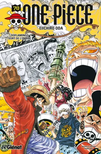 Couverture du manga One Piece – Édition originale Tome 70, « Doflamingo sort de l'ombre »