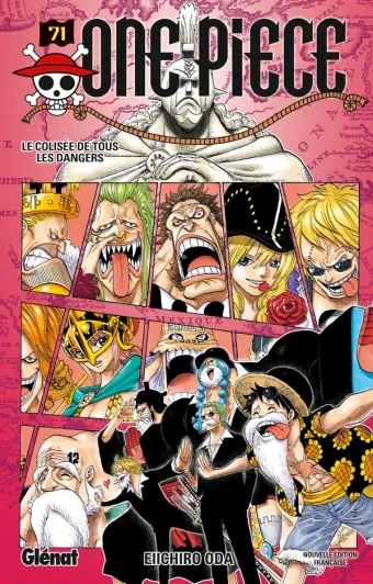 Couverture du manga One Piece – Édition originale Tome 71, « Le Colisée de tous les dangers »