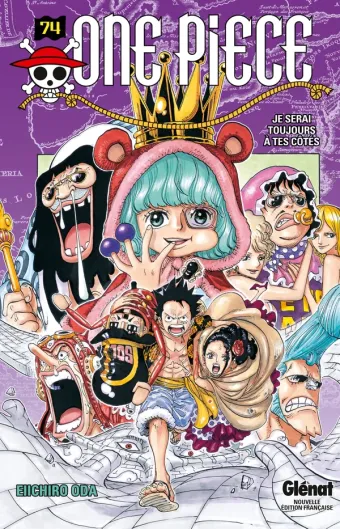 Couverture du manga One Piece – Édition originale Tome 74, « Je serai toujours à tes côtés »