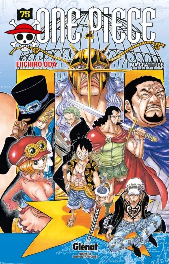 Couverture du manga One Piece – Édition originale Tome 75, « Ma gratitude »