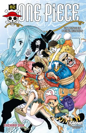 Couverture du manga One Piece – Édition originale Tome 82, « Un monde en pleine agitation »