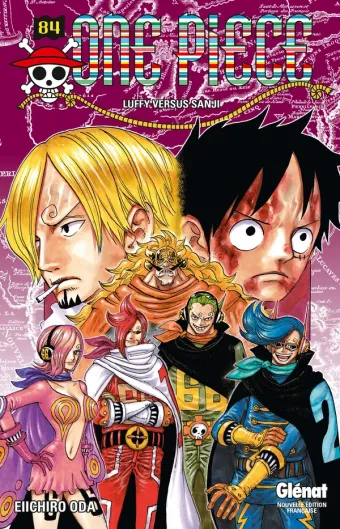 Couverture du manga One Piece – Édition originale Tome 84, « Luffy versus Sanji »