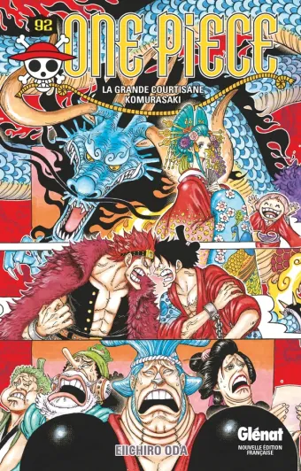 Couverture du manga One Piece – Édition originale Tome 92, « La grande courtisane Komurasaki »