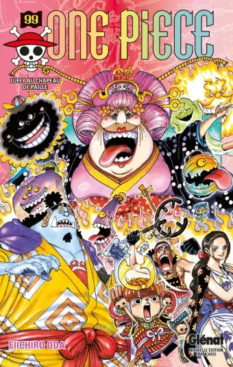 Couverture du manga One Piece – Édition originale Tome 99, « Luffy au chapeau de paille »