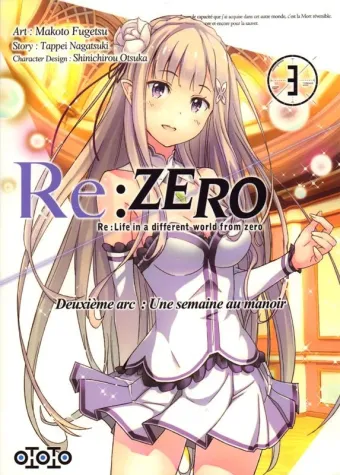 Couverture du manga Re-zero, re-life in a different world from zero, deuxième arc, une semaine au manoir Tome 3