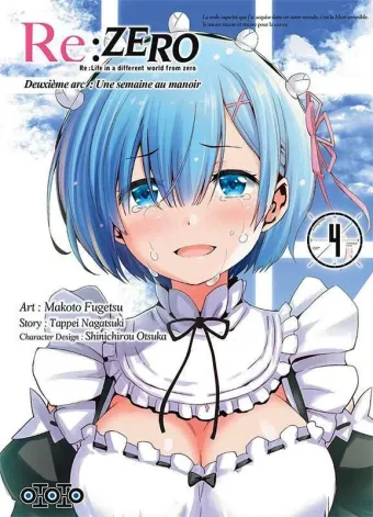 Couverture du manga Re-zero, re-life in a different world from zero, deuxième arc, une semaine au manoir Tome 4