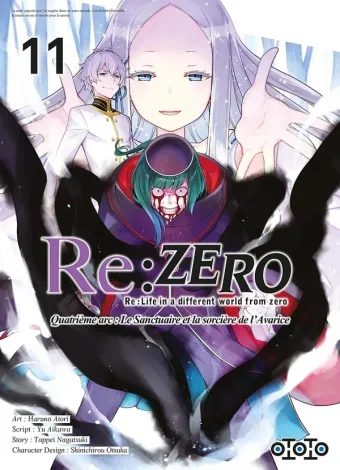 Couverture du manga Re-zero, re-life in a different world from zero – quatrième arc, le sanctuaire et la sorcière de l’avarice Tome 11