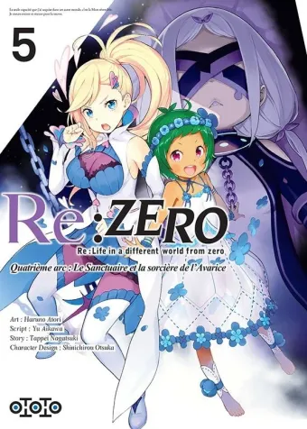 Couverture du manga Re-zero, re-life in a different world from zero – quatrième arc, le sanctuaire et la sorcière de l’avarice Tome 5