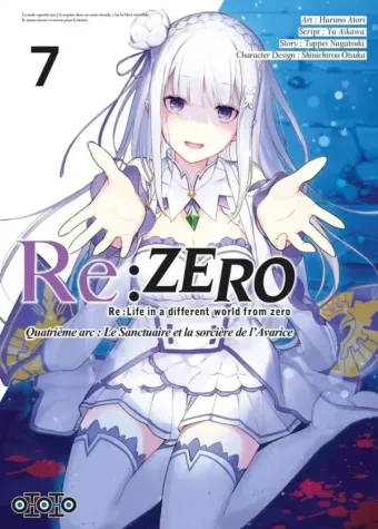Couverture du manga Re-zero, re-life in a different world from zero – quatrième arc, le sanctuaire et la sorcière de l’avarice Tome 7