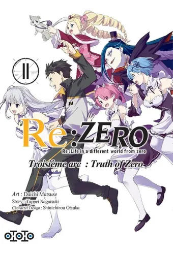 Couverture du manga Re-zero, re-life in a different world from zero, troisième arc, truth of zero Tome 11