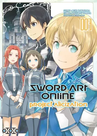Couverture du manga Sword art online, project alicization Tome 3