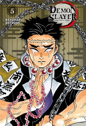 Couverture du manga Demon slayer – kimetsu no yaiba Tome 5, « Le village des forgerons assailli »