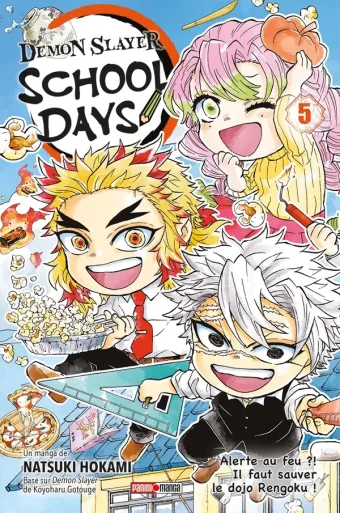 Couverture du manga Demon slayer school days Tome 5, « Alerte au feu ?! »