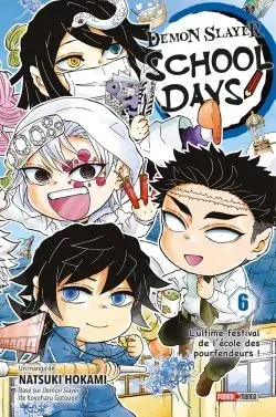 Couverture du manga Demon slayer school days Tome 6, « L'ultime festival de l'école des pourfendeurs ! »