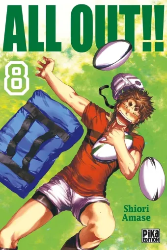 Couverture du manga All out !! Tome 8