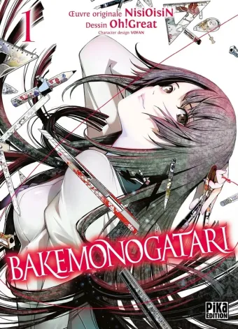 Couverture du manga Bakemonogatari Tome 1