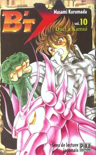 Couverture du manga B’TX Tome 10, « Duel à Kamui »