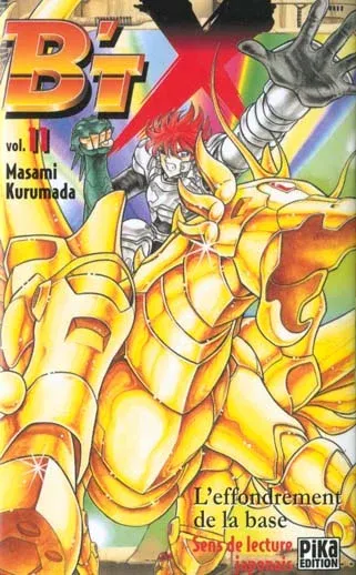 Couverture du manga B’TX Tome 11, « L'effondrement de la base »