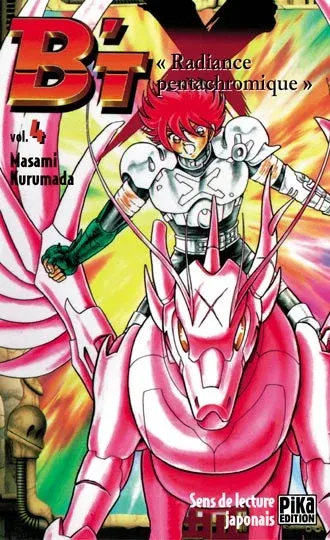 Couverture du manga B’TX Tome 4, « Radiance pentachromique »