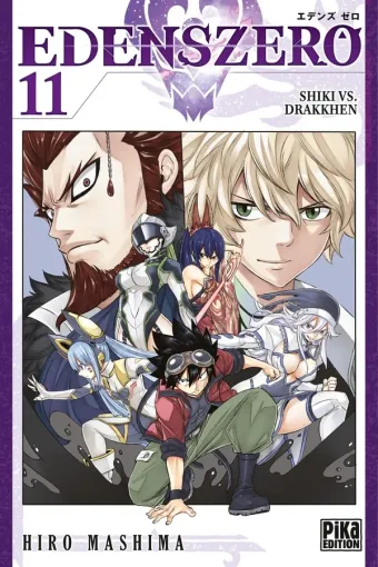 Couverture du manga Edens zero Tome 11, « Shiki vs. Drakkhen »
