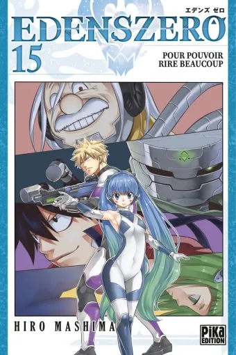Couverture du manga Edens zero Tome 15, « Pour pouvoir rire beaucoup »