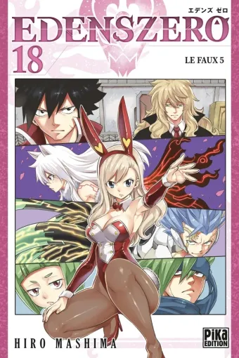Couverture du manga Edens zero Tome 18, « Le faux 5 »