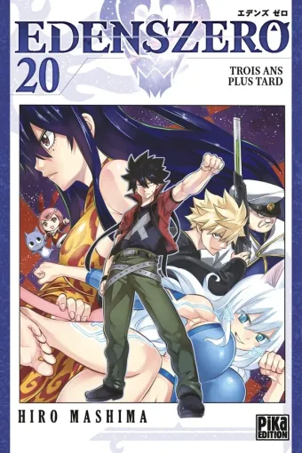 Couverture du manga Edens zero Tome 20, « Trois ans plus tard »