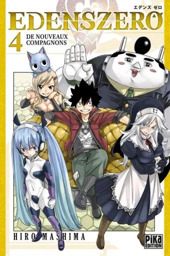 Couverture du manga Edens zero Tome 4, « De nouveaux compagnons »