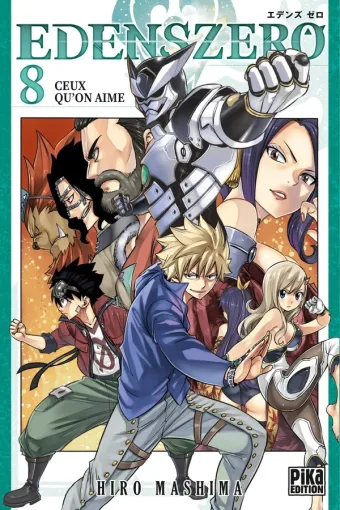 Couverture du manga Edens zero Tome 8, « Ceux qu'on aime »
