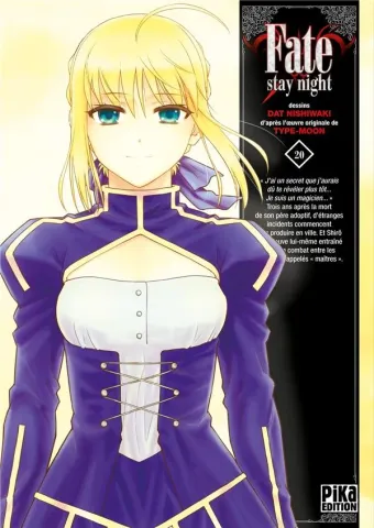 Couverture du manga Fate stay night Tome 20