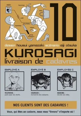 Couverture du manga Kurosagi – livraison de cadavres Tome 10