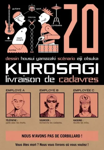Couverture du manga Kurosagi – livraison de cadavres Tome 20