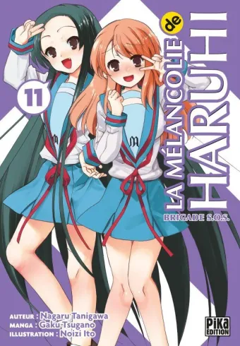 Couverture du manga La mélancolie de Haruhi – brigade SOS Tome 11