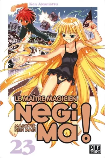 Couverture du manga Le maître magicien Negima ! Tome 23, « Le jeune professeur apprenti magicien »