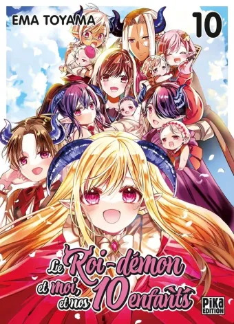 Couverture du manga Le roi-démon et moi, et nos 10 enfants Tome 10